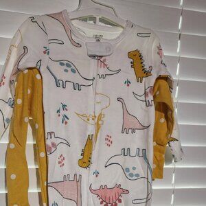 2-Piece - Carter's Just One You - Girls' NEW Footed Pajamas - Size 12 M